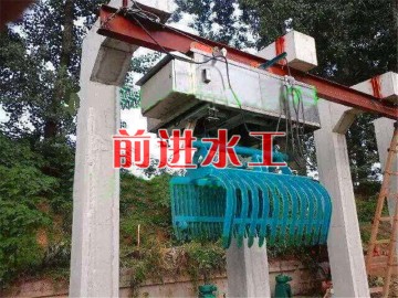 移动式黄色粉色软件免费下载抓斗清污机